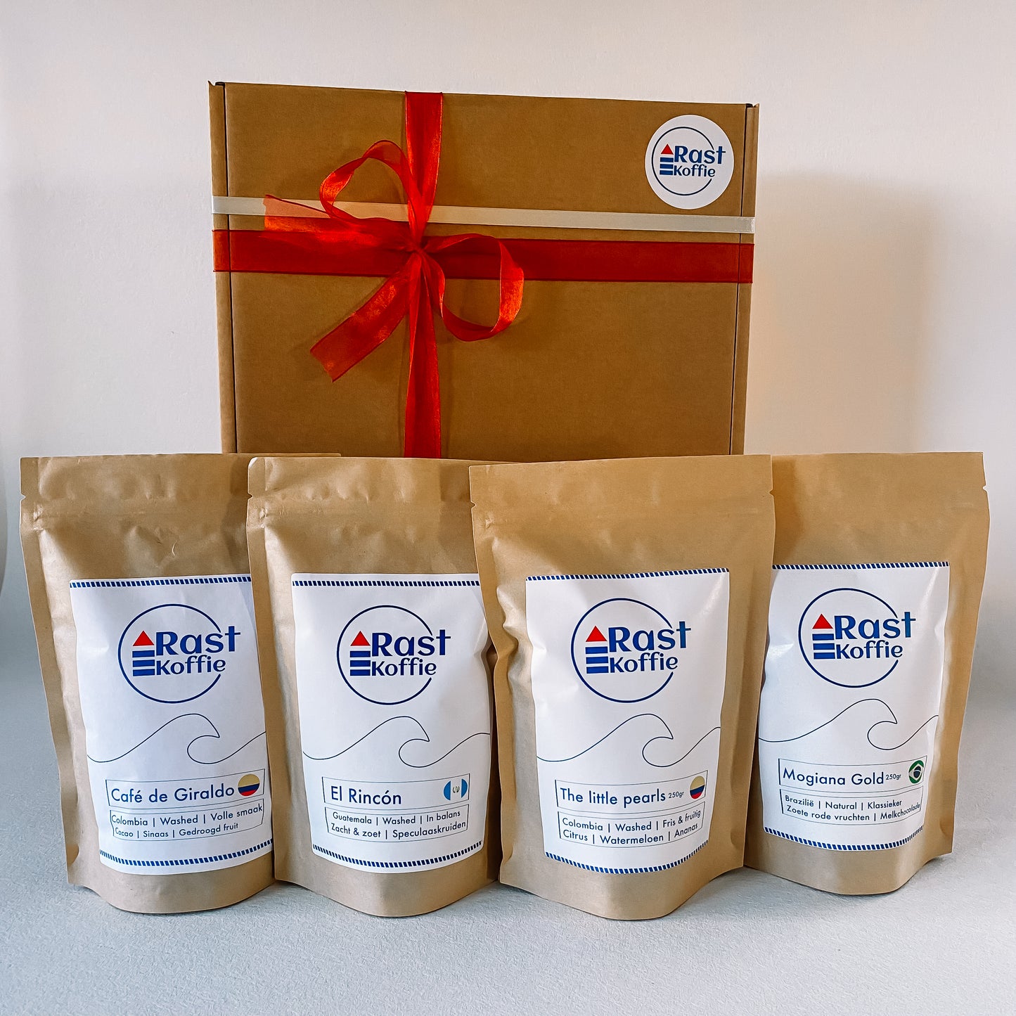 Cadeaupakket 4x200gr koffie