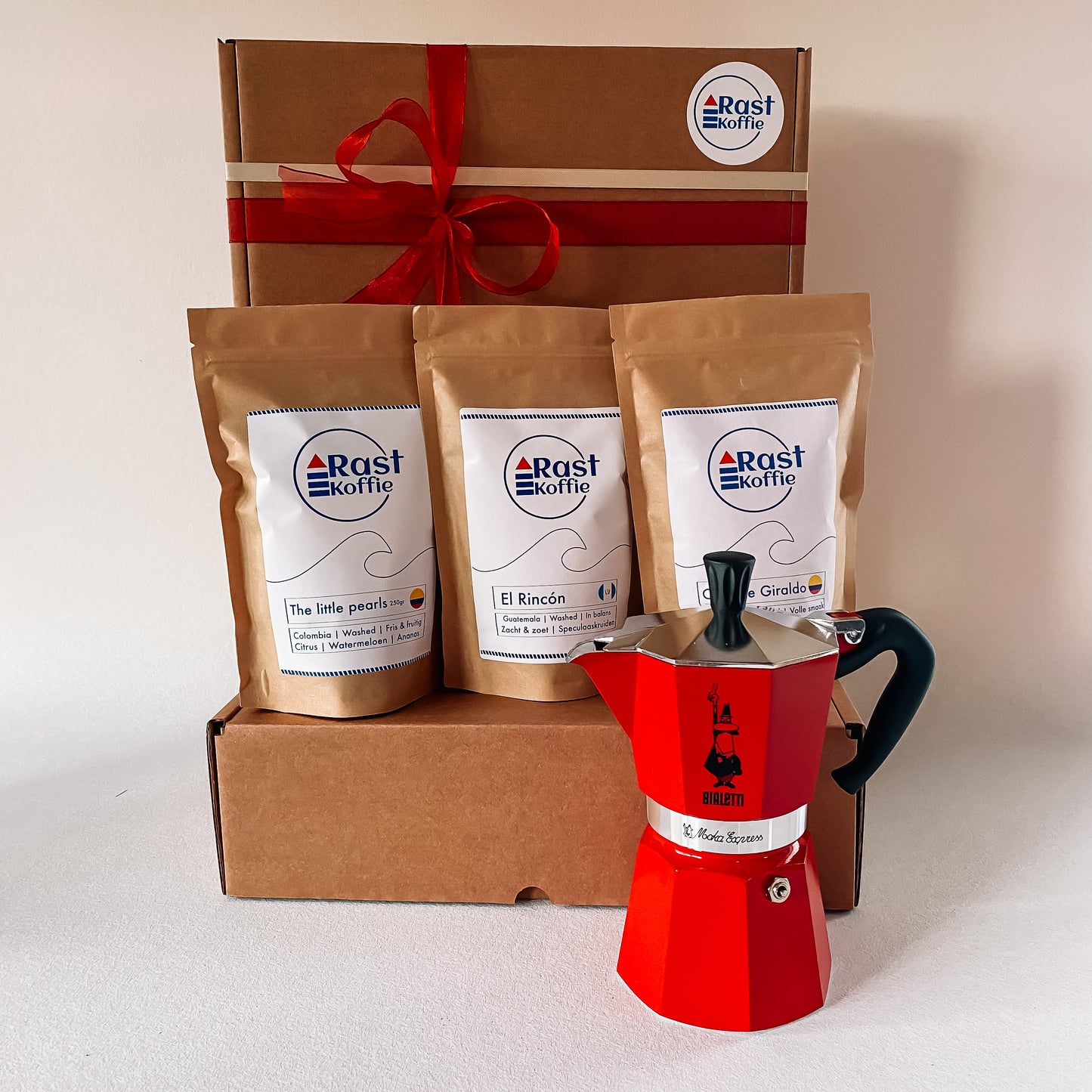 Cadeaupakket Bialetti mokkapot - Groot