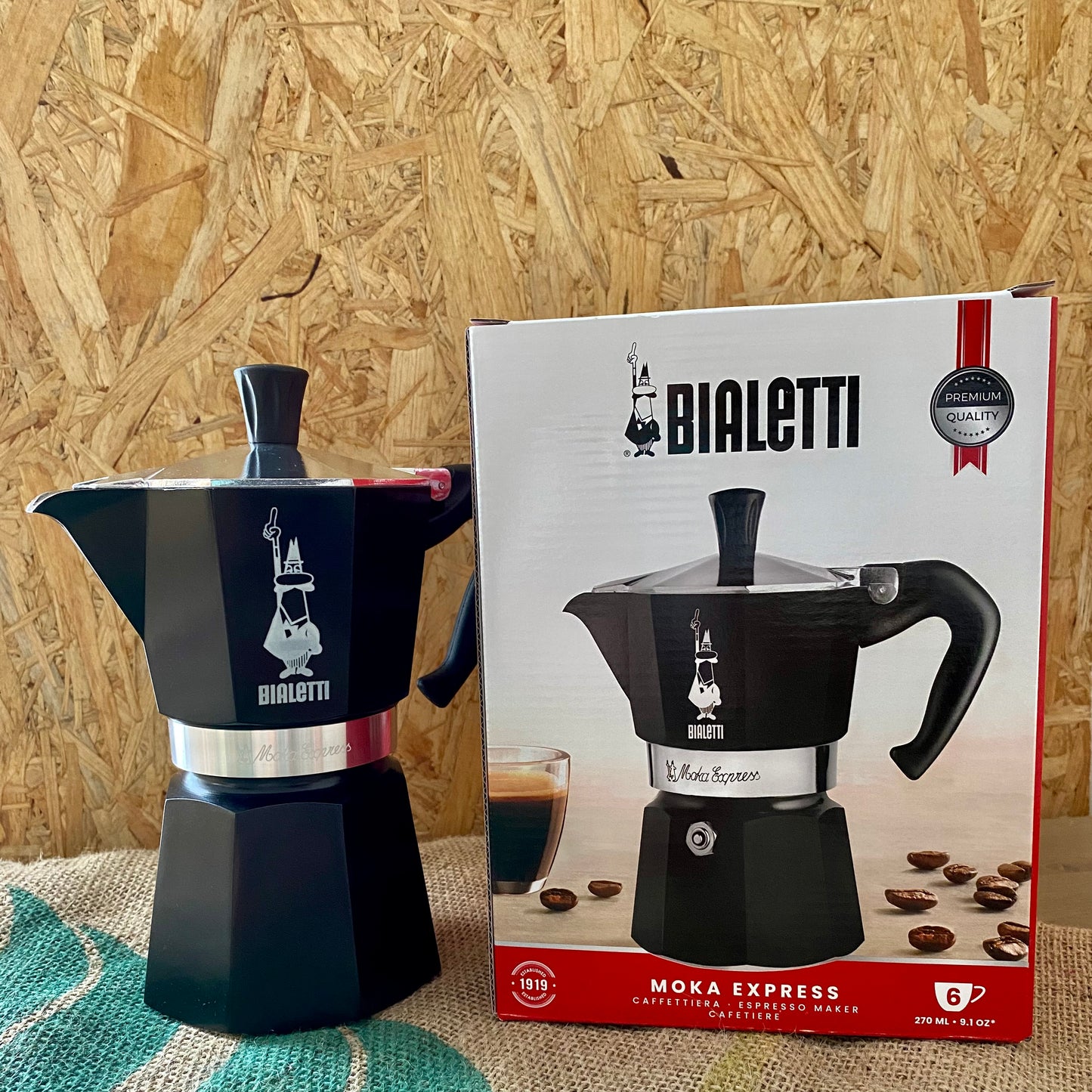 Bialetti Moka Express 6 kopjes zwart